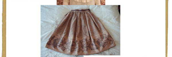 Classic Lolita Coordinate Antique Book Skirt